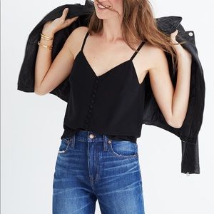 Silk Button-Down Cami